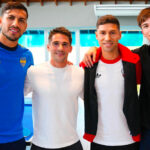 Gonzalo Montiel y Leandro Paredes recibieron a los protagonistas de O11CE: Nueva Generación en la previa del Superclásico